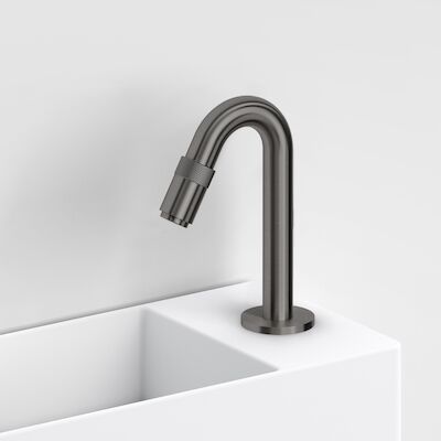 Fonteinkraan Clou Freddo 9 Geborsteld Gunmetal PVD