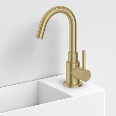 Fonteinkraan Hoog Clou Freddo Geborsteld Goud PVD