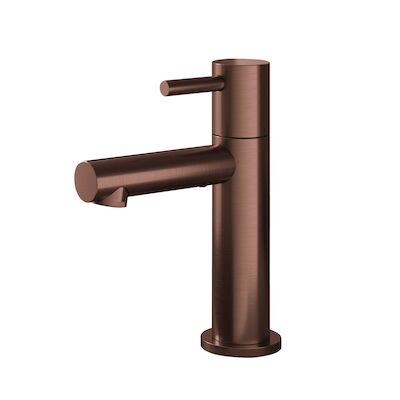 Fonteinkraan Hotbath Dude 1-hendel Recht 14.8 cm Rond Geborsteld Koper PVD