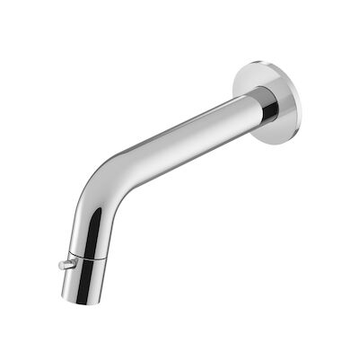 Fonteinkraan Inbouw Hotbath Dude 1-knop gebogen 18.6 cm Inkortbaar Chroom