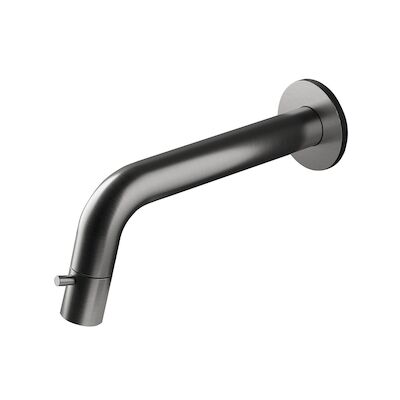 Fonteinkraan Inbouw Hotbath Dude 1-knop gebogen 18.6 cm Inkortbaar Verouderd IJzer