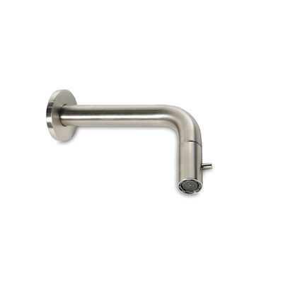Fonteinkraan Luca Sanitair Primo Inbouw Inkortbaar Van 185 Tot 125mm RVS Look