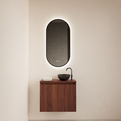 Fonteinmeubel BWS Meadow 60×50 cm Choco Eiken Incl. Topplaat