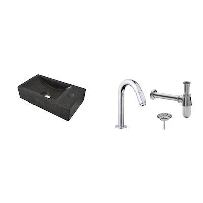 FonteinPack Natuursteen Rechts 36x18x9 cm