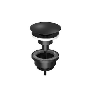 Fonteinpack Proline Porselein Glans Wit (kraangat links) Mat Zwart