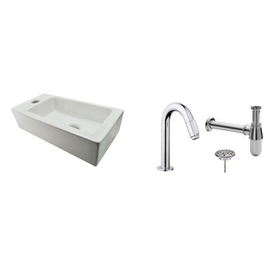 FonteinPack Rhea Mini Links Keramiek 36x18x9 cm