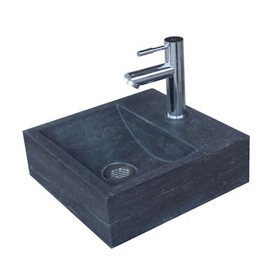 FonteinPack SQUAR hardsteen 30x30x10cm (Keuze uit 18kranen)