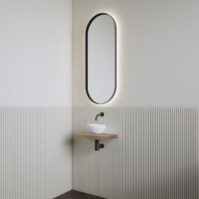 Fonteinset | BWS Leto | Planchet Ash Grey | Waskom Glans Wit