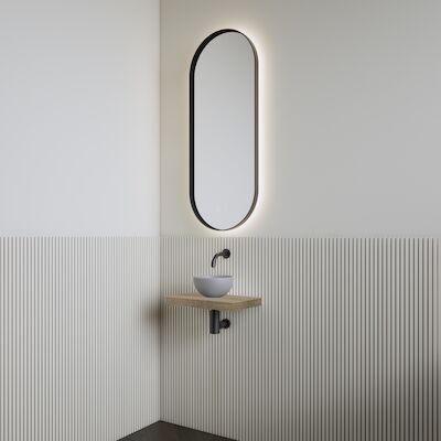Fonteinset | BWS Leto | Planchet Ash Grey | Waskom Mat Grijs