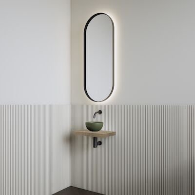 Fonteinset | BWS Leto | Planchet Ash Grey | Waskom Mat Olijf Groen