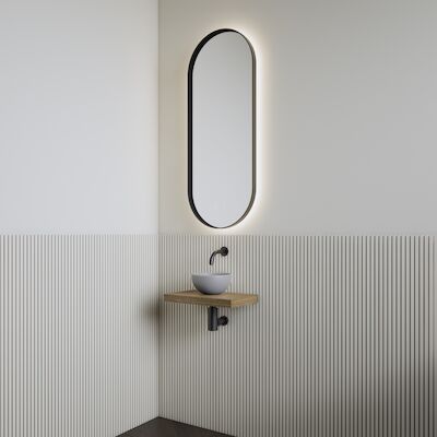 Fonteinset | BWS Leto | Planchet Castle Brown | Waskom Mat Grijs