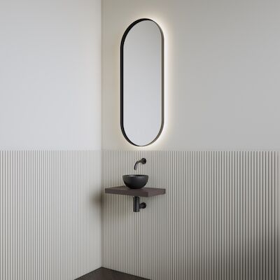Fonteinset | BWS Leto | Planchet Mokka Bruin | Waskom Mat Zwart
