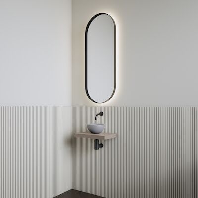 Fonteinset | BWS Leto | Planchet Taupe | Waskom Mat Grijs