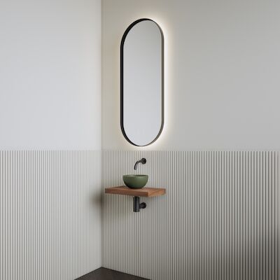 Fonteinset | BWS Leto | Planchet Walnut | Waskom Mat Olijf Groen