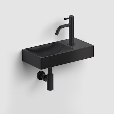Fonteinset Clou Vale Incl. Toebehoren 7×38 Cm Mat Zwart