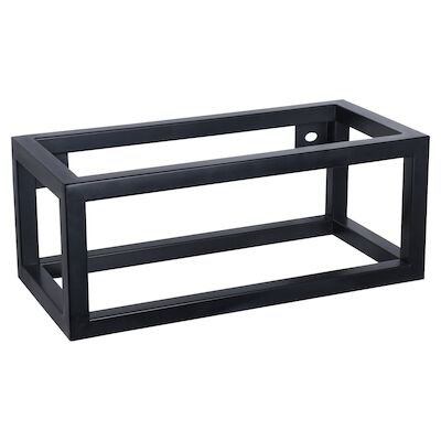 Fonteinset Differnz Ravo Beton en Handoekrek 38.5×18.5×9 cm Donker Grijs Met Gebogen Kraan Mat Goud