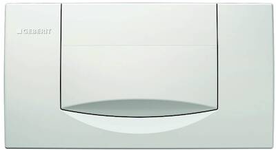 Geberit 200F bedieningspaneel glans wit voor Geberit Twinline inbouwreservoir (UP130)