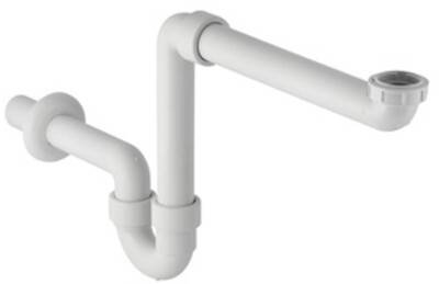 Geberit meubelsifon 1 1/2×40 mm m/verloop ring 11/4×11/2 inch Wit