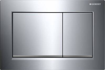 Geberit Omega 30 bedieningspaneel chroom/mat-chroom voor Geberit Omega inbouwreservoir 12cm