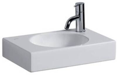 Geberit Preciosa Ii fontein 40×28 cm kraangat rechts Wit