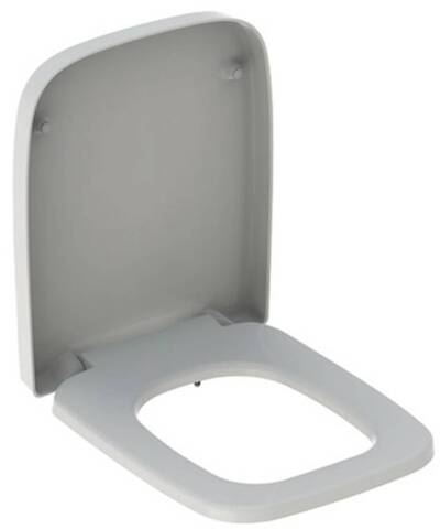 Geberit Renova Plan Closetzitting met deksel topfix softclose 36×43 cm Wit