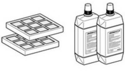 Geberit set koolstoffilter + aquaclean douchearmreiniger 2st