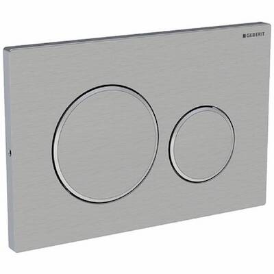 Geberit Sigma 20 bedieningspaneel rvs geborsteld voor Sigma reservoirs 8cm (UP720) en 12cm (UP320)