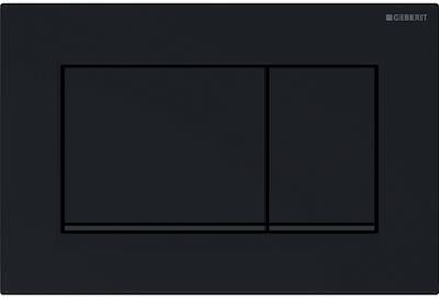 Geberit Sigma 30 bedieningspaneel glans zwart voor Sigma reservoirs 8cm (UP720) en 12cm (UP320)