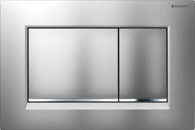 Geberit Sigma 30 bedieningspaneel mat chroom/chroom/mat chroom voor Sigma reservoirs 8cm (UP720) en 12cm (UP320)