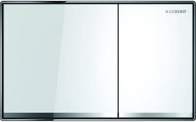 Geberit Sigma 60 bedieningspaneel glas wit voor Sigma reservoirs 8cm (UP720) en 12cm (UP320)