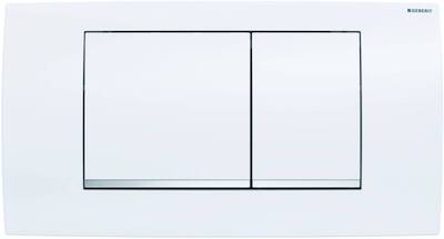 Geberit Twinline 30 bedieningspaneel glans wit/chroom/wit voor Geberit UP130