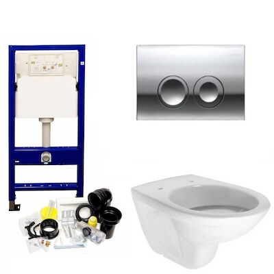 Geberit up100 set09 Brussel met Delta drukplaten