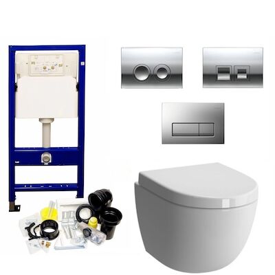 Geberit UP100 Set14 Zero met Delta drukplaten