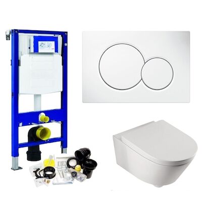Geberit UP320 Toiletset | BWS Metro 56cm | Sigma Drukplaat