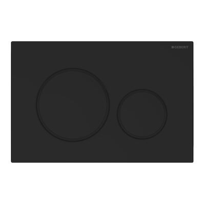Geberit UP320 Toiletset set35 Civita Black Rimless Met Sigma 20 Matzwarte Drukplaat