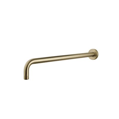Gebogen Douche-Arm Wiesbaden Rond Muurbevestiging 45 cm Geborsteld Messing Goud