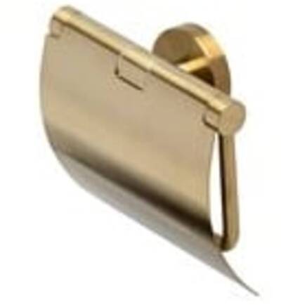 Geesa Nemox toiletrolhouder met klep brushed gold