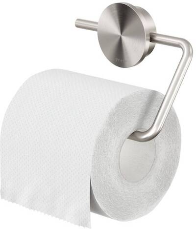 Geesa Opal toiletrolhouder zonder klep 13,8×1,9×11,3cm geborsteld RVS