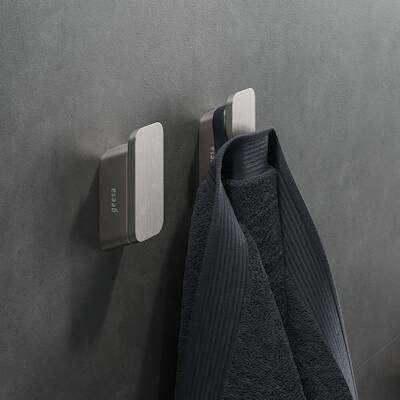 Geesa Shift Collection Handdoekhaak Medium 3×2,3×7,1 cm Geborsteld RVS
