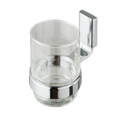 Glashouder Geesa AIM met Glas Chroom