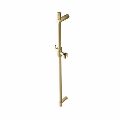 Glijstang Hotbath Cobber 90cm rond ⌀2cm Geborsteld Messing PVD