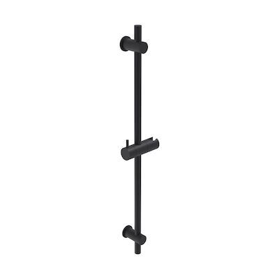 Glijstang MAY 70 cm Met Handdouchehouder Mat Zwart PED