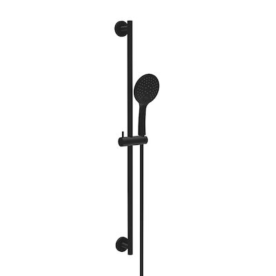 Glijstangset BWS Moran Met Handdouche 3 Standen 150 cm Mat Zwart