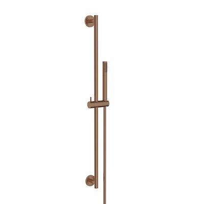 Glijstangset BWS Moran Met Staafhanddouche 1 Stand 150 cm Geborsteld Brons Koper