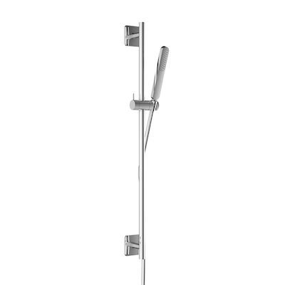 Glijstangset Hotbath Gal 100 cm Met Doucheslang 150 cm En Handdouche Chroom