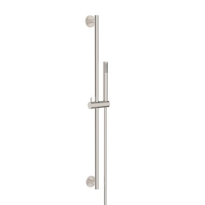Glijstangset Wiesbaden Remi Met Staafhanddouche 1 Stand 150 cm Geborsteld Staal