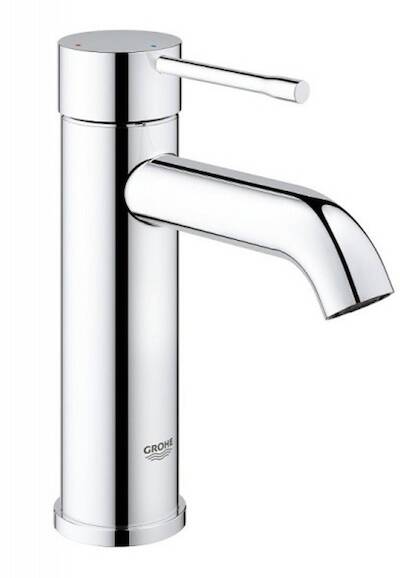 Grohe Essence New S-size wastafelkraan met koude start en klikwaste chroom