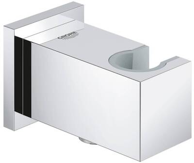 Grohe Euphoria Cube wandaansluitbocht met wandhouder Chroom