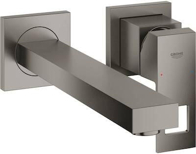 Grohe Eurocube Afbouwdeel Inbouwmengkraan M-Size Hard Graphite Geborsteld
