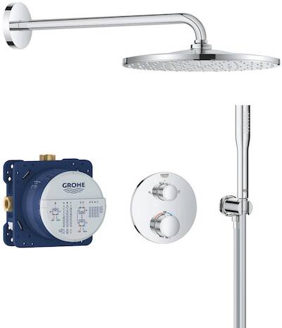Grohe Precision inbouw regendoucheset Mono 310 chroom rond